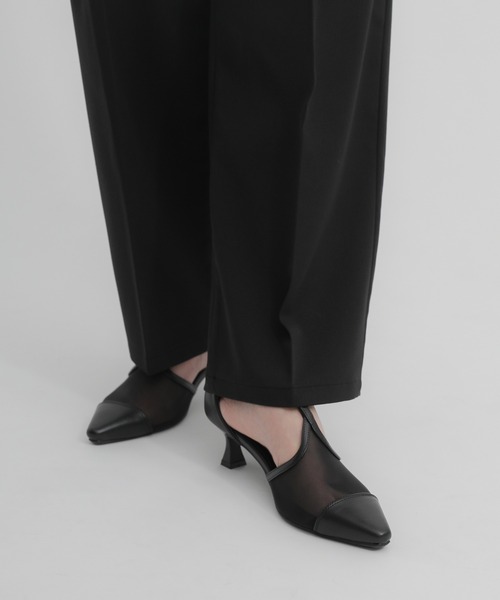 select MOCA（セレクトモカ）の「メッシュセパレートパンプス（パンプス・レディース・ライトベージュ/ブラック・LARGE/MEDIUM/SMALL）」の6枚目の写真