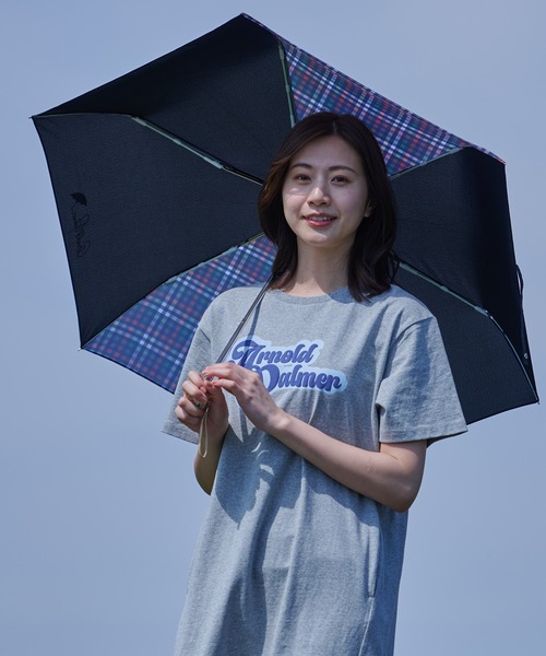 セール】パネルパーマーチェック 晴雨兼用 シェア 折り畳み傘