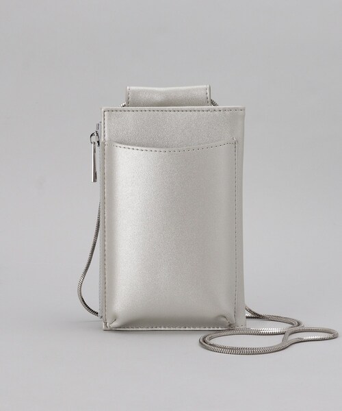 THE SHOP TK （ザ ショップ ティーケー ）の「◆ウォレットスマホミニショル【ヒルナンデス！で紹介】（ショルダーバッグ・レディース・ベージュ系その他2/ホワイト系8/アイボリー/ブラック/シルバー/ダークグリーン・00）」の6枚目の写真