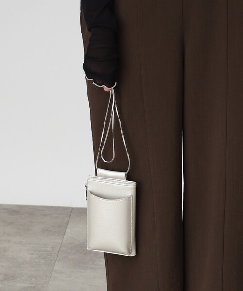 THE SHOP TK （ザ ショップ ティーケー ）の「◆ウォレットスマホミニショル【ヒルナンデス！で紹介】（ショルダーバッグ・レディース・ベージュ系その他2/ホワイト系8/アイボリー/ブラック/シルバー/ダークグリーン・00）」の17枚目の写真