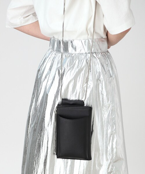 THE SHOP TK （ザ ショップ ティーケー ）の「◆ウォレットスマホミニショル【ヒルナンデス！で紹介】（ショルダーバッグ・レディース・ベージュ系その他2/ホワイト系8/アイボリー/ブラック/シルバー/ダークグリーン・00）」の15枚目の写真