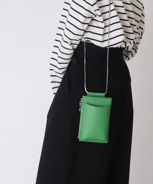 THE SHOP TK （ザ ショップ ティーケー ）の「◆ウォレットスマホミニショル【ヒルナンデス！で紹介】（ショルダーバッグ・レディース・ベージュ系その他2/ホワイト系8/アイボリー/ブラック/シルバー/ダークグリーン・00）」の9枚目の写真