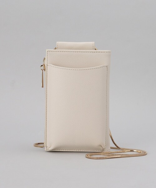THE SHOP TK （ザ ショップ ティーケー ）の「◆ウォレットスマホミニショル【ヒルナンデス！で紹介】（ショルダーバッグ・レディース・ベージュ系その他2/ホワイト系8/アイボリー/ブラック/シルバー/ダークグリーン・00）」の7枚目の写真