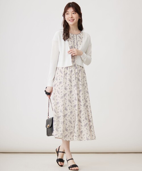 ANY SIS(エニィスィス)の「【接触冷感・UVケア】ショートレングス畔 カーディガン(カーディガン/ボレロ・レディース・ホワイト系/ライトグリーン系/ブラック系・4)」の14枚目の写真