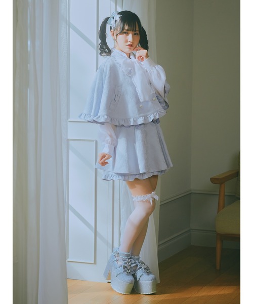 AnkRouge ふくれジャガードポンチョ スカート AnkRouge ふくれジャガードポンチョ スカート