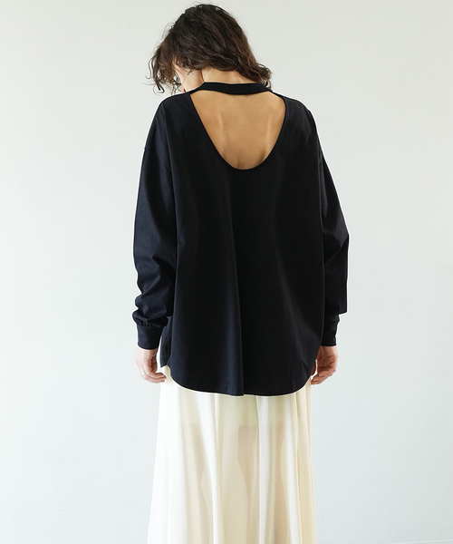 CLANE（クラネ）の「【CLANE/クラネ】BACK OPEN HALTER NECK