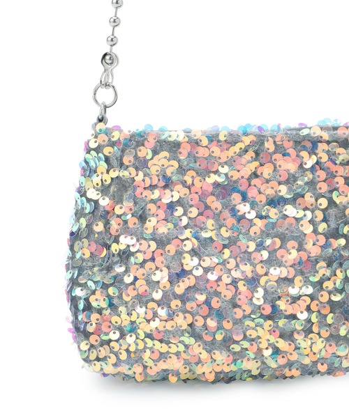 ROPE' PICNIC(ロペピクニック)の「スパンコールミニチェーンショルダーバッグ(ショルダーバッグ・レディース・グレー/ブラック・FREE)」の10枚目の写真