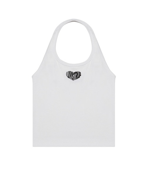 LUVISTRUE(ラヴイズトゥルー)の「SU LOGO HALTER NECK TOP(タンクトップ・レディース・ブラック/ホワイト・FREE)」の5枚目の写真
