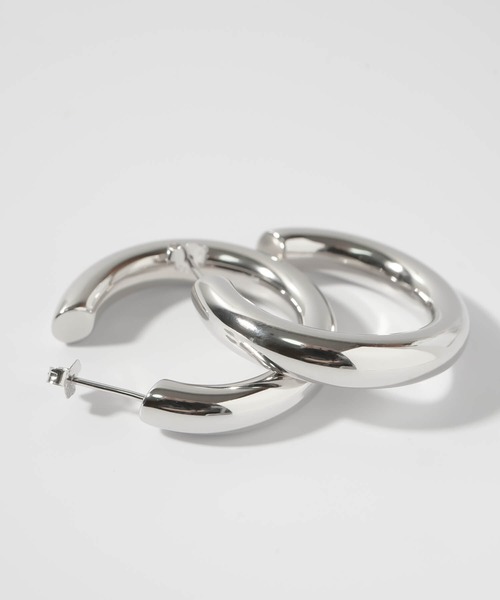 Ops.(オプス)の「ピアス 金属アレルギー対応 フープピアス シルバー925 ゴールド 【ジオーベ・ルナ gioove-luna】(ピアス(両耳用)・レディース・イエローゴールド/シルバー・ONE SIZE)」の17枚目の写真