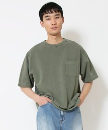 ピグメントダイカノコクルーネックTシャツ