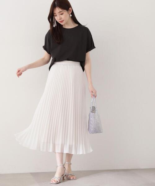 PROPORTION BODY DRESSING(プロポーションボディドレッシング)の「シアープリーツスカート / 1214120402(スカート・レディース・ブラック/ホワイト/ピンク・SMALL/MEDIUM)」の11枚目の写真