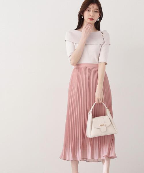 PROPORTION BODY DRESSING(プロポーションボディドレッシング)の「シアープリーツスカート / 1214120402(スカート・レディース・ブラック/ホワイト/ピンク・SMALL/MEDIUM)」の15枚目の写真