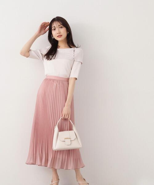 PROPORTION BODY DRESSING(プロポーションボディドレッシング)の「シアープリーツスカート / 1214120402(スカート・レディース・ブラック/ホワイト/ピンク・SMALL/MEDIUM)」の19枚目の写真