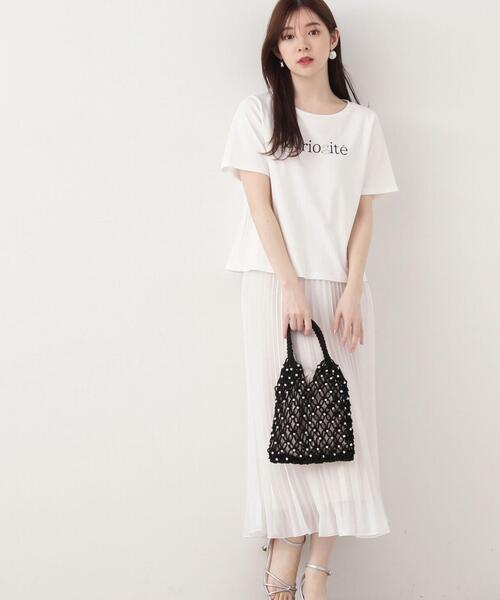 PROPORTION BODY DRESSING(プロポーションボディドレッシング)の「シアープリーツスカート / 1214120402(スカート・レディース・ブラック/ホワイト/ピンク・SMALL/MEDIUM)」の2枚目の写真