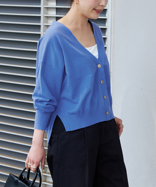 ブルーのカーディガン 楽天市場】ブルー 青（サイズ（S/M/L）SS）（カーディガン