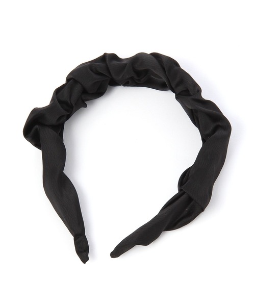 tiny tiny（ティニーティニー）の「ギャザーカチューシャ[tiny tiny(ティニーティニー)]（カチューシャ・レディース・ブラック/ベージュ・0）」の3枚目の写真