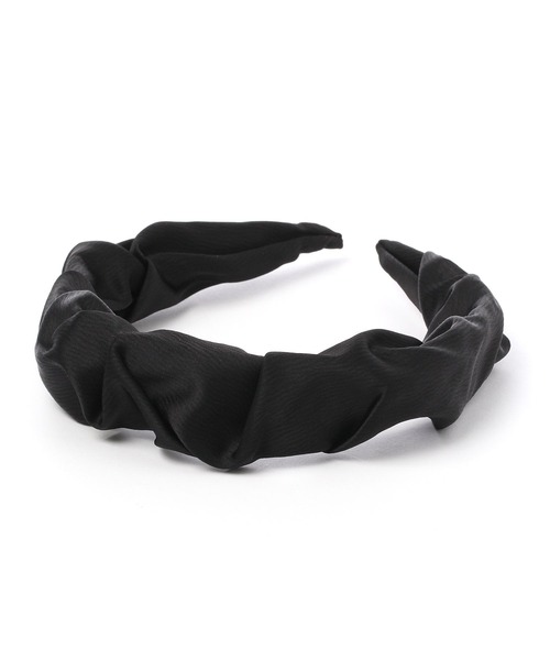 tiny tiny（ティニーティニー）の「ギャザーカチューシャ[tiny tiny(ティニーティニー)]（カチューシャ・レディース・ブラック/ベージュ・0）」の8枚目の写真