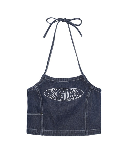 X-girl（エックスガール）の「HALTER NECK CAMISOLE（キャミソール・レディース・ブラック/インディゴブルー・S/M）」の10枚目の写真