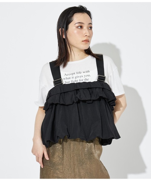 Settimissimo（セッティミッシモ）の「マルチWAY バルーン ペプラムベスト ジレ ハーネス（ベスト・レディース・ブラック・FREE）」の3枚目の写真