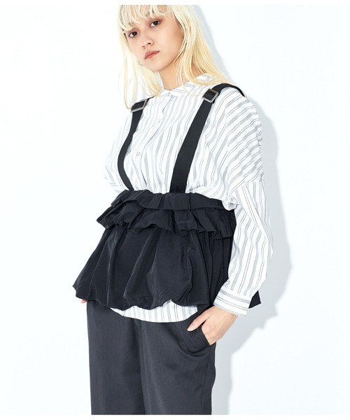 Settimissimo（セッティミッシモ）の「マルチWAY バルーン ペプラムベスト ジレ ハーネス（ベスト・レディース・ブラック・FREE）」の19枚目の写真
