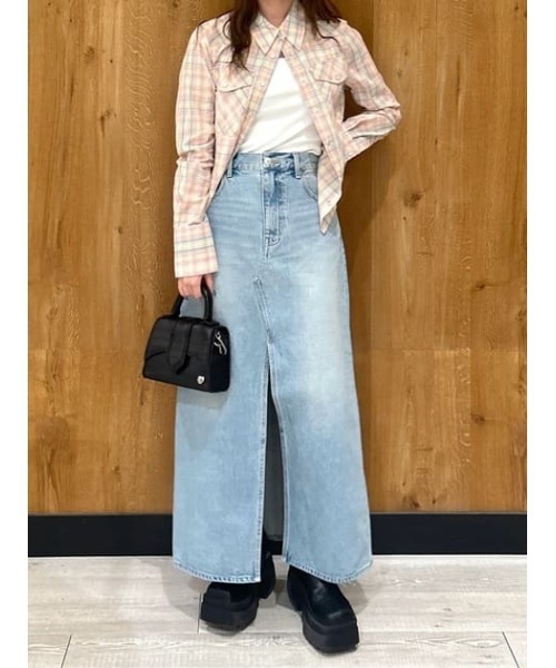 SLY（スライ）の「KIETH DENIM LW SLIT SK-C キース デニム ロー