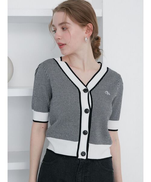 CALNAMUR(カルナムール)の「パレットロゴカーディガン(カーディガン/ボレロ・レディース・その他1/ホワイト/ピンク・FREE)」の5枚目の写真