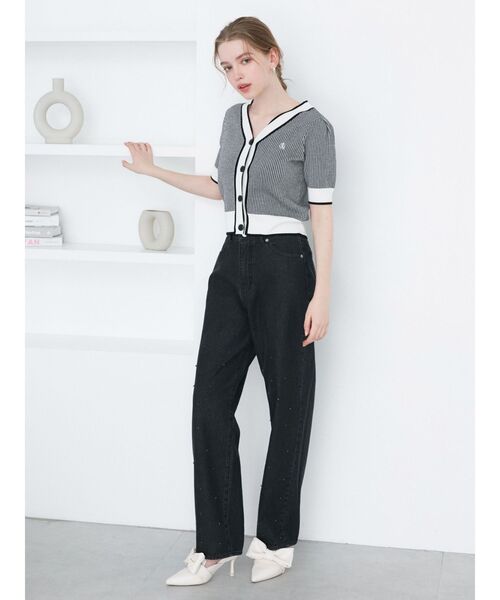 CALNAMUR(カルナムール)の「パレットロゴカーディガン(カーディガン/ボレロ・レディース・その他1/ホワイト/ピンク・FREE)」の11枚目の写真