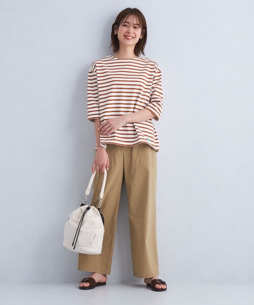 ORCIVAL（オーシバル）の「＜ORCIVAL＞6分袖 コットン LOURD ボーダー