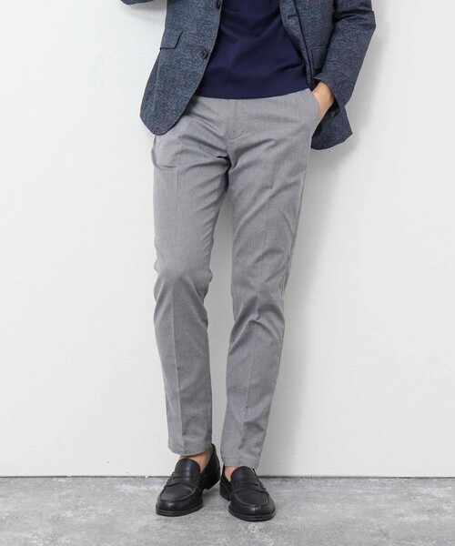 NOLLEY’S（ノーリーズ）の「《ビジカジ対応 / 吸水速乾》綿麻COOLMAX スリムフィットパンツ（チノパンツ・メンズ・キナリ/ネイビー/ベージュ/サックスブルー/オリーブ/グレー・S/M/L/XL）」の3枚目の写真