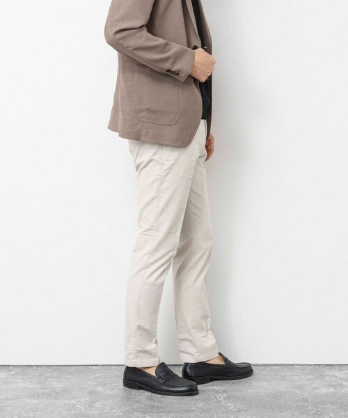 NOLLEY’S（ノーリーズ）の「《ビジカジ対応 / 吸水速乾》綿麻COOLMAX スリムフィットパンツ（チノパンツ・メンズ・キナリ/ネイビー/ベージュ/サックスブルー/オリーブ/グレー・S/M/L/XL）」の11枚目の写真