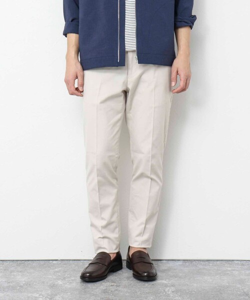 NOLLEY’S（ノーリーズ）の「《ビジカジ対応 / 吸水速乾》綿麻COOLMAX スリムフィットパンツ（チノパンツ・メンズ・キナリ/ネイビー/ベージュ/サックスブルー/オリーブ/グレー・S/M/L/XL）」の19枚目の写真