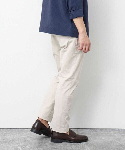 NOLLEY’S（ノーリーズ）の「《ビジカジ対応 / 吸水速乾》綿麻COOLMAX スリムフィットパンツ（チノパンツ・メンズ・キナリ/ネイビー/ベージュ/サックスブルー/オリーブ/グレー・S/M/L/XL）」の22枚目の写真