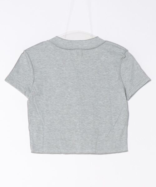 aimoha(アイモハ)の「デザイン半袖トップス (SS)(Tシャツ/カットソー・レディース・ブラック/グレー/ベージュ・SMALL/LARGE/MEDIUM)」の4枚目の写真