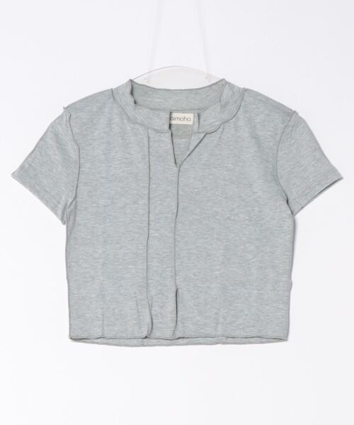 aimoha(アイモハ)の「デザイン半袖トップス (SS)(Tシャツ/カットソー・レディース・ブラック/グレー/ベージュ・SMALL/LARGE/MEDIUM)」の21枚目の写真