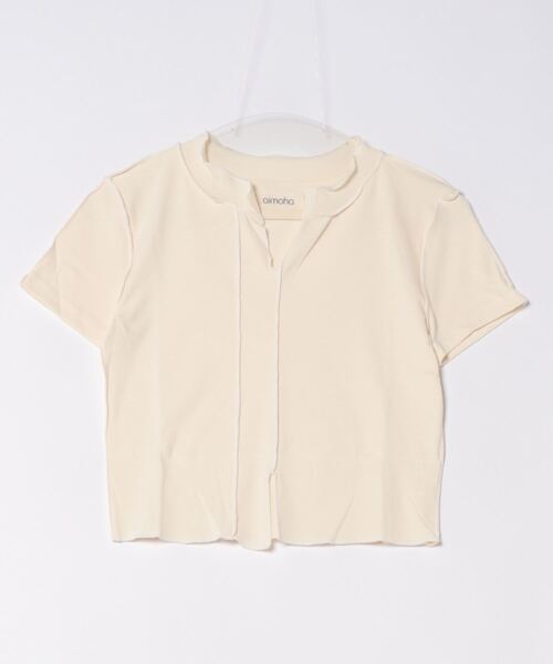 aimoha(アイモハ)の「デザイン半袖トップス (SS)(Tシャツ/カットソー・レディース・ブラック/グレー/ベージュ・SMALL/LARGE/MEDIUM)」の22枚目の写真