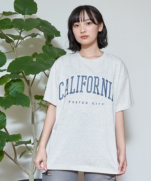 LOVETOXIC（ラブトキシック）の「【コットン100%】カレッジルーズ990半T（Tシャツ/カットソー・キッズ・ブラック/グリーン/オフホワイト/ライトグレー/サックスブルー・L/M/S）」の3枚目の写真