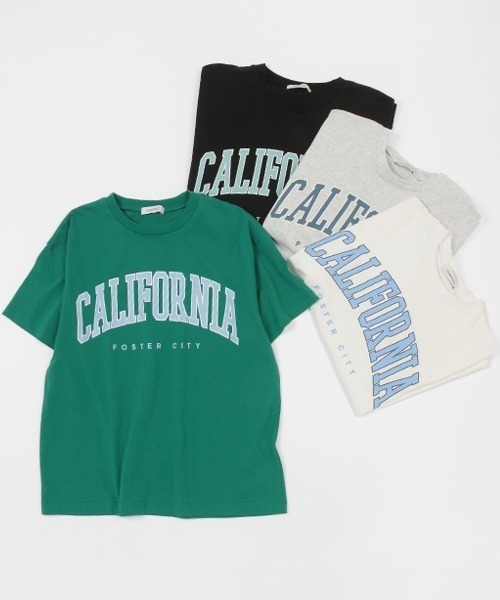 LOVETOXIC（ラブトキシック）の「【コットン100%】カレッジルーズ990半T（Tシャツ/カットソー・キッズ・ブラック/グリーン/オフホワイト/ライトグレー/サックスブルー・L/M/S）」の7枚目の写真