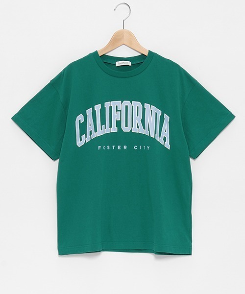 LOVETOXIC（ラブトキシック）の「【コットン100%】カレッジルーズ990半T（Tシャツ/カットソー・キッズ・ブラック/グリーン/オフホワイト/ライトグレー/サックスブルー・L/M/S）」の8枚目の写真