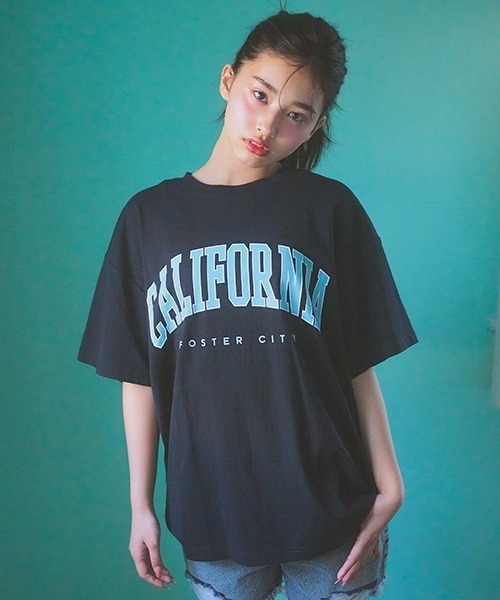LOVETOXIC（ラブトキシック）の「【コットン100%】カレッジルーズ990半T（Tシャツ/カットソー・キッズ・ブラック/グリーン/オフホワイト/ライトグレー/サックスブルー・L/M/S）」の18枚目の写真
