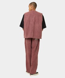 トップス HUF HEMP TWO POCKET WORK VEST L SONOMA-HIGH-PILE-
