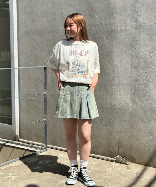 CIAOPANIC（チャオパニック）の「【ユニセックス】オーバーサイズピグメント加工Tシャツ（Tシャツ/カットソー・レディース・ブラック系その他/ブラック/ホワイト系その他/ブラック系その他2/ホワイト/ホワイト系その他2・LARGE/MEDIUM）」の13枚目の写真