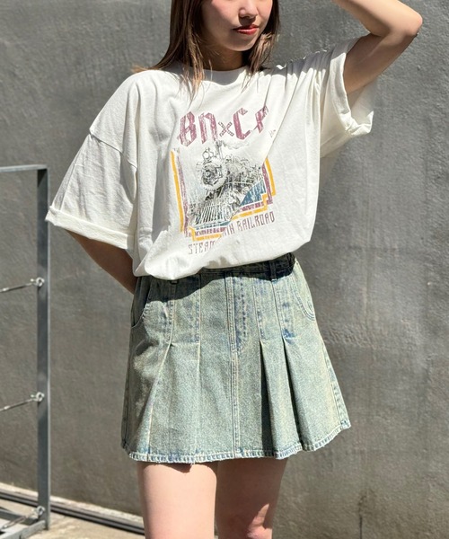 CIAOPANIC（チャオパニック）の「【ユニセックス】オーバーサイズピグメント加工Tシャツ（Tシャツ/カットソー・レディース・ブラック系その他/ブラック/ホワイト系その他/ブラック系その他2/ホワイト/ホワイト系その他2・LARGE/MEDIUM）」の15枚目の写真