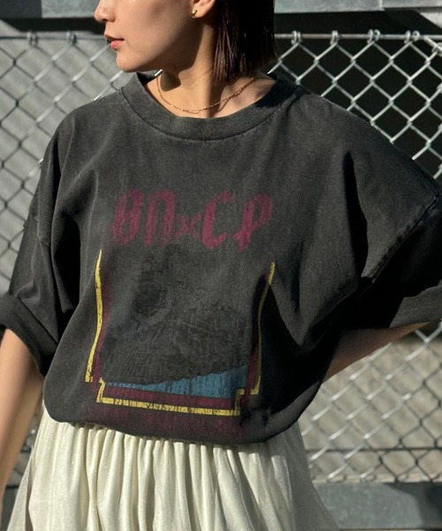 CIAOPANIC（チャオパニック）の「【ユニセックス】オーバーサイズピグメント加工Tシャツ（Tシャツ/カットソー・レディース・ブラック系その他/ブラック/ホワイト系その他/ブラック系その他2/ホワイト/ホワイト系その他2・LARGE/MEDIUM）」の20枚目の写真