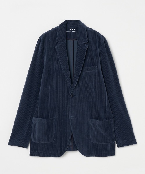 three dots(スリードッツ)の「カットコーデュロイ ジャケット(テーラードジャケット・メンズ・ベージュ/ネイビー・SMALL/MEDIUM/LARGE)」の2枚目の写真