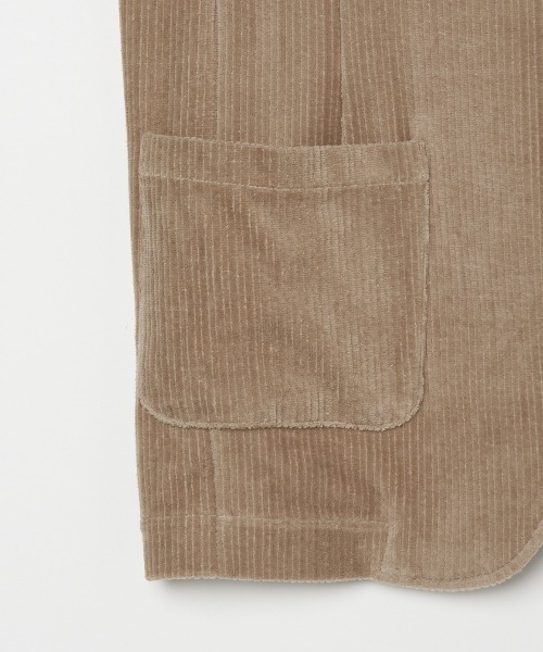 three dots(スリードッツ)の「カットコーデュロイ ジャケット(テーラードジャケット・メンズ・ベージュ/ネイビー・SMALL/MEDIUM/LARGE)」の6枚目の写真