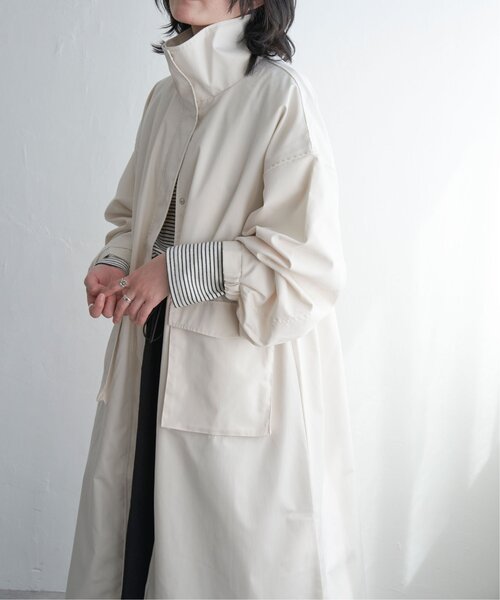 VENCEEXCHANGE(ヴァンスエクスチェンジ)の「ベネシャンスタンドモッズコート(モッズコート・レディース・オフホワイト/ブラック/ベージュ/チャコールグレー・FREE)」の5枚目の写真