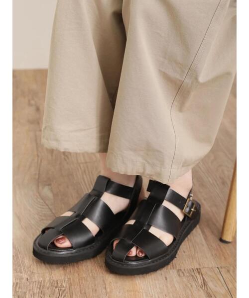 Samansa Mos2（サマンサ モスモス）の「【S/XLサイズ WEB限定】軽量グルカサンダル（サンダル・レディース・オフホワイト/ブラック・M/XL/S/L）」の6枚目の写真