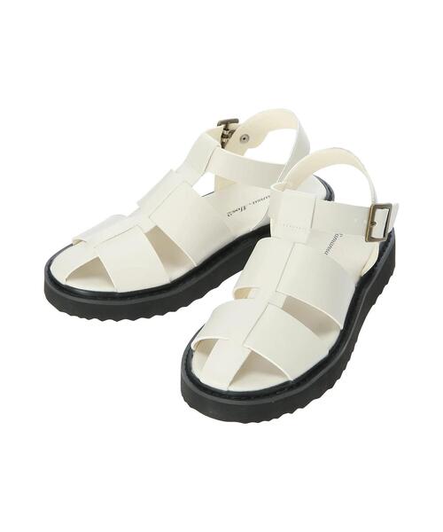 Samansa Mos2（サマンサ モスモス）の「【S/XLサイズ WEB限定】軽量グルカサンダル（サンダル・レディース・オフホワイト/ブラック・M/XL/S/L）」の12枚目の写真