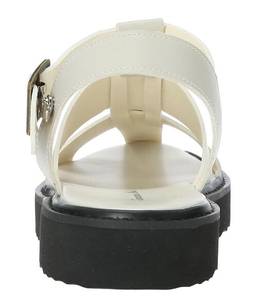 Samansa Mos2（サマンサ モスモス）の「【S/XLサイズ WEB限定】軽量グルカサンダル（サンダル・レディース・オフホワイト/ブラック・M/XL/S/L）」の11枚目の写真