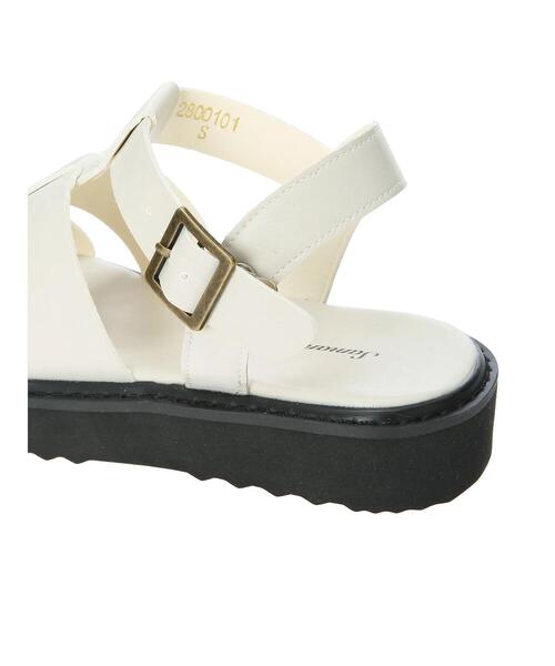 Samansa Mos2（サマンサ モスモス）の「【S/XLサイズ WEB限定】軽量グルカサンダル（サンダル・レディース・オフホワイト/ブラック・M/XL/S/L）」の8枚目の写真